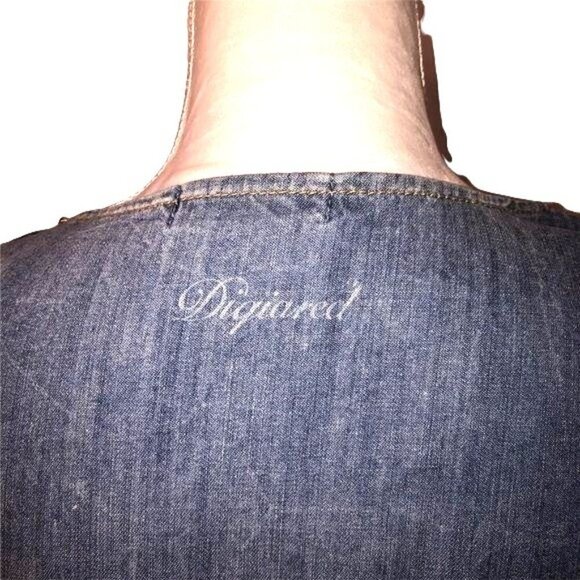 Dsquared2 Dress Size 38 Womens Distressed Denim Belt Snap Short Sleeve Blue - Picture 8 of 15